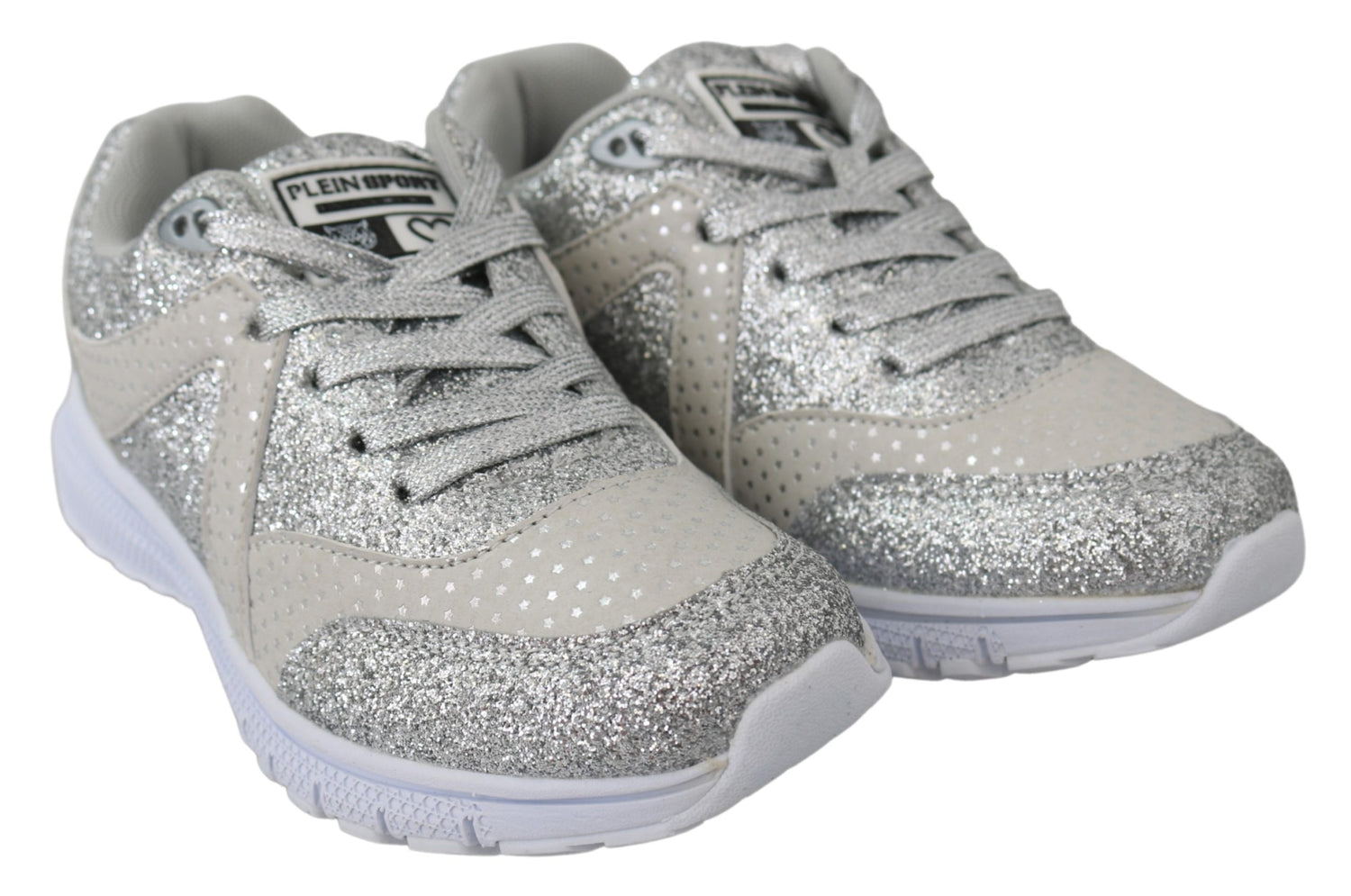 Sporty Silver Runners Sneakers