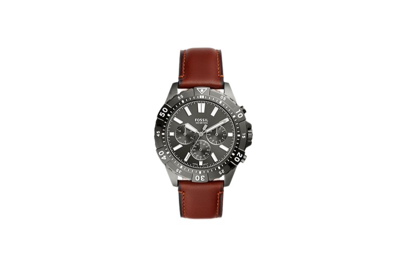 Fossil Garrett Chronograph Brown Leather Watch