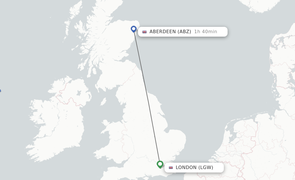 Flights from Aberdeen to London