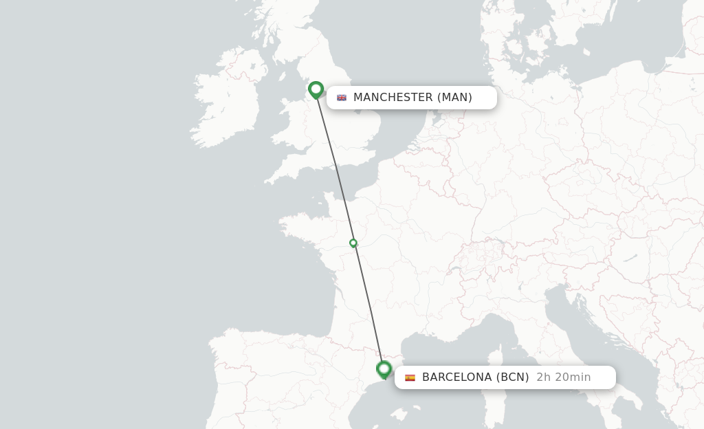 Flights from Manchester to Barcelona
